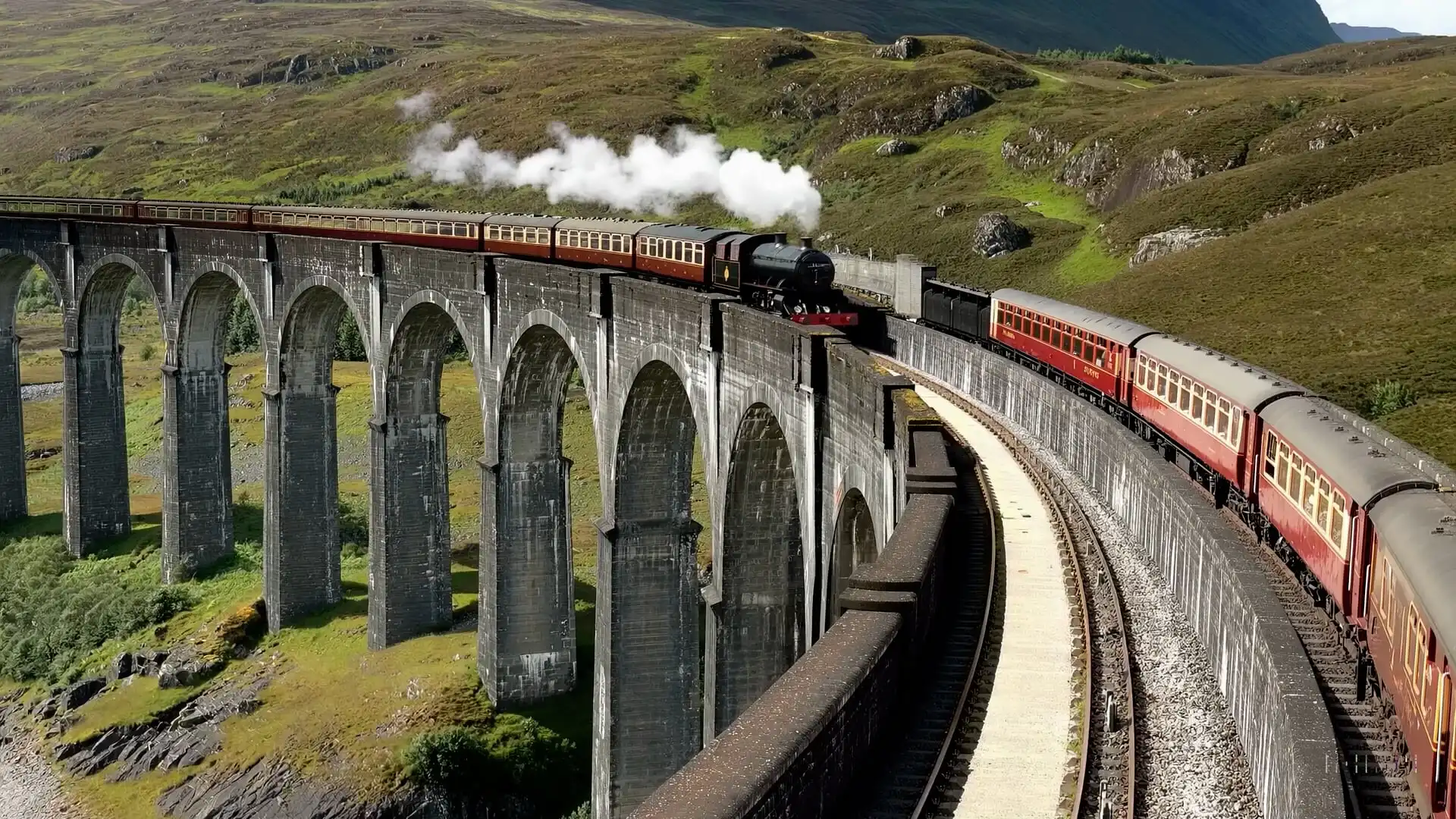 Thumbnail ofThe Glenfinnan Viaduct is a historic railway bridge in Scotland, UK's video