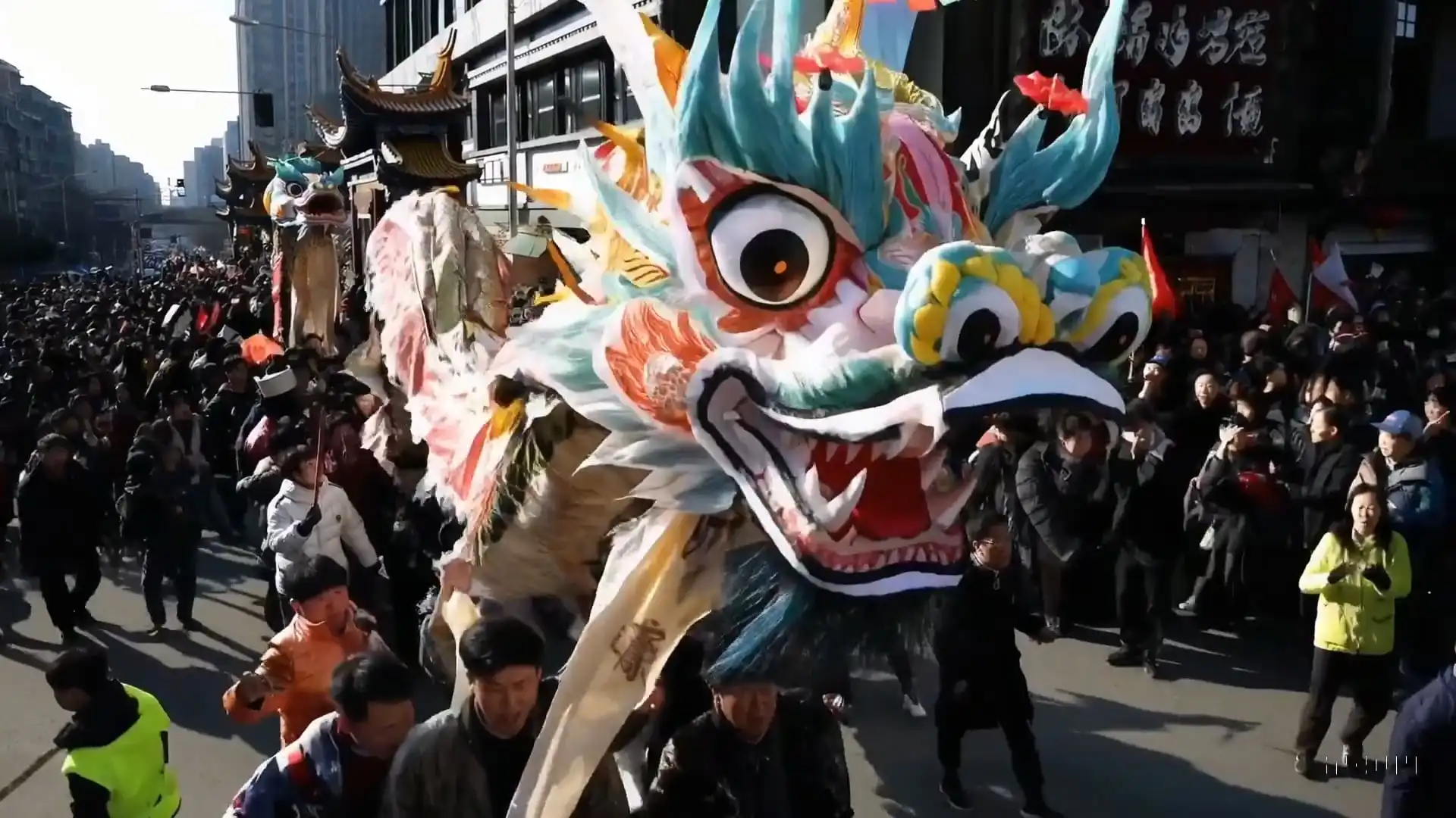 Thumbnail ofA Chinese Lunar New Year celebration video with Chinese Dragon's video